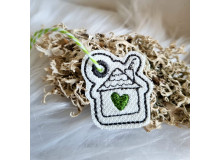 Stickdatei - ITH Anhänger Mini Haus